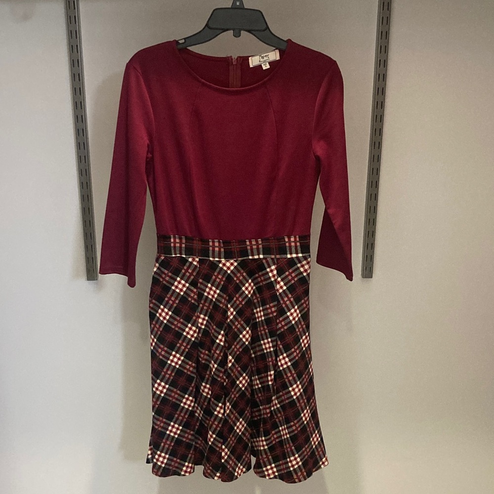 Red and Plaid Dress
